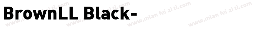 BrownLL Black字体转换